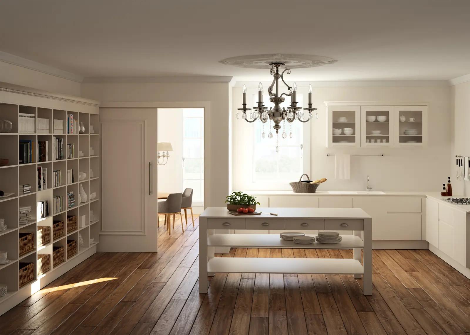 ClassicLine Georgia Schiebetür von Hörmann in Duradecor Weißlack